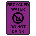 Do Not Drink This Water Safety Signs from ComplianceSigns.com