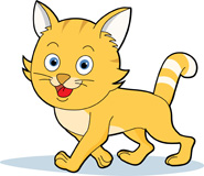 version yellow tiger cat id-14693 | Clipart PIctures