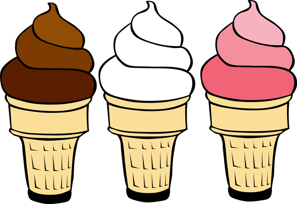 Blank ice cream cone outline clip art clipart image #2164