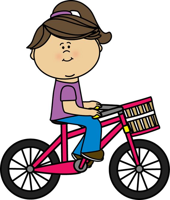 Kids bike ride free use clipart no watermark