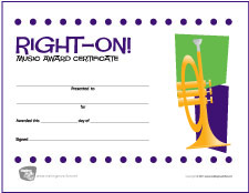 Free Printable General Music Award Certificates | MakingMusicFun.net