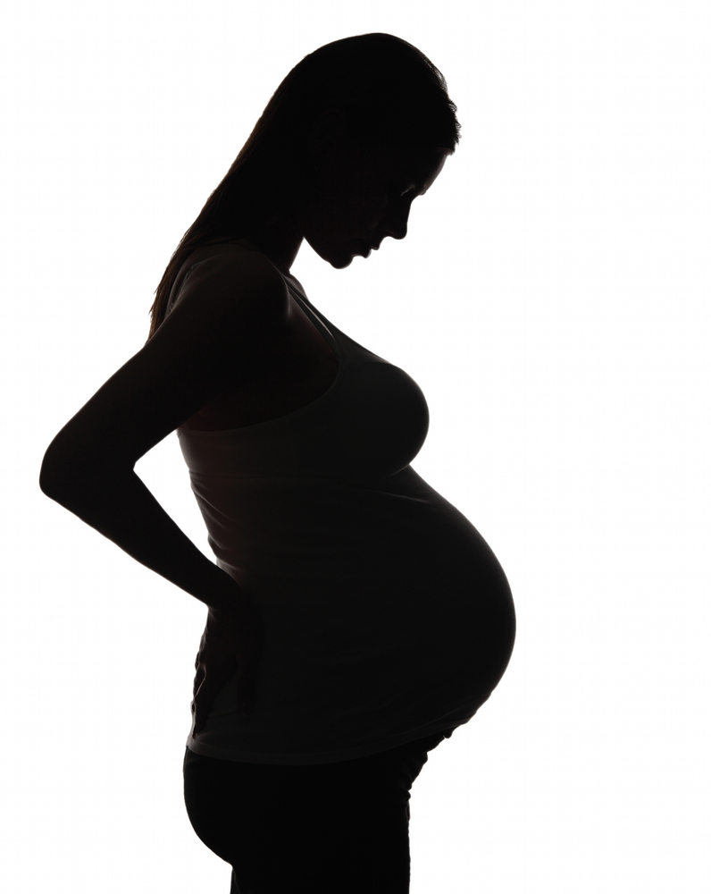 Pregnant woman silhouette clipart