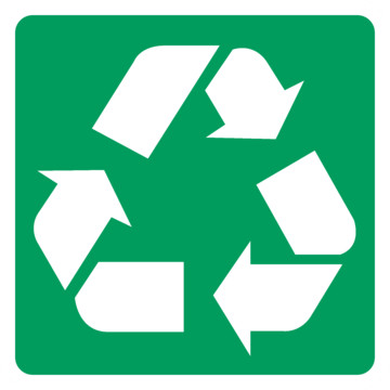 Recycle Symbol Decals, 1-Sided, 4 x 4 Package Of 5 | HD Supply