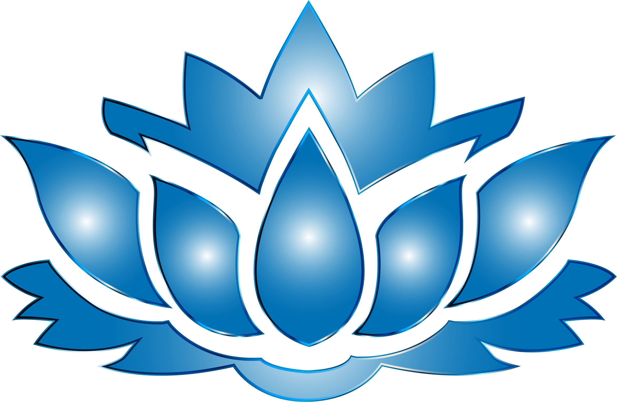 Blue Lotus Flower Clipart