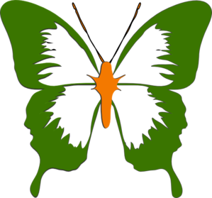 Butterfly Green Clip Art - vector clip art online ...