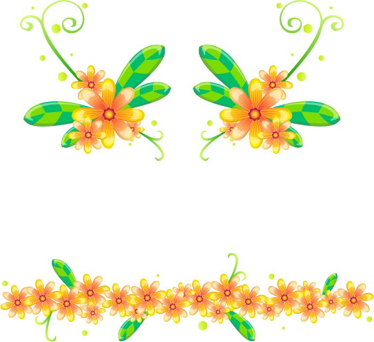 16 vector flowers and lace pattern Free Vector - ClipArt Best - ClipArt
