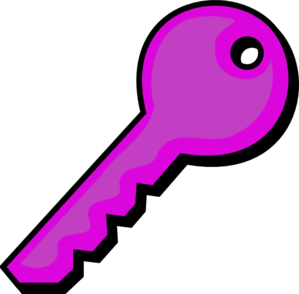 Purple Key clip art - vector clip art online, royalty free ...