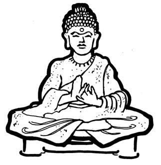 Buddha Line Drawing - ClipArt Best