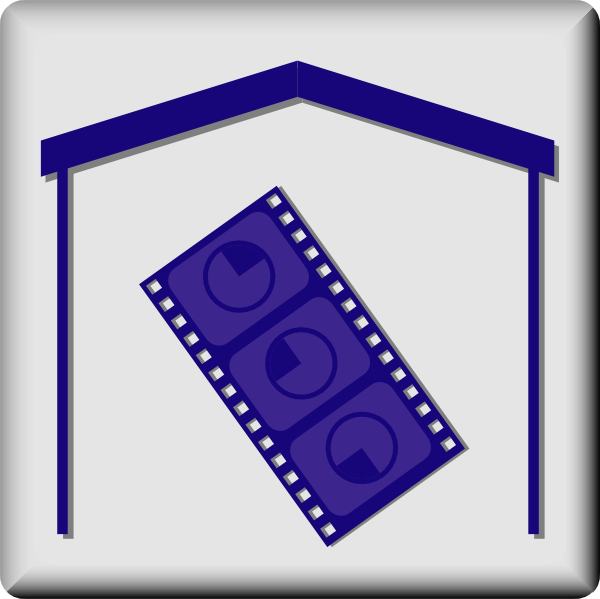 Hotel Icon In Room Movie clip art Free Vector