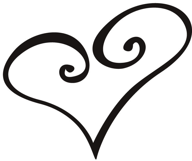 Outline Of Love Hearts - ClipArt Best