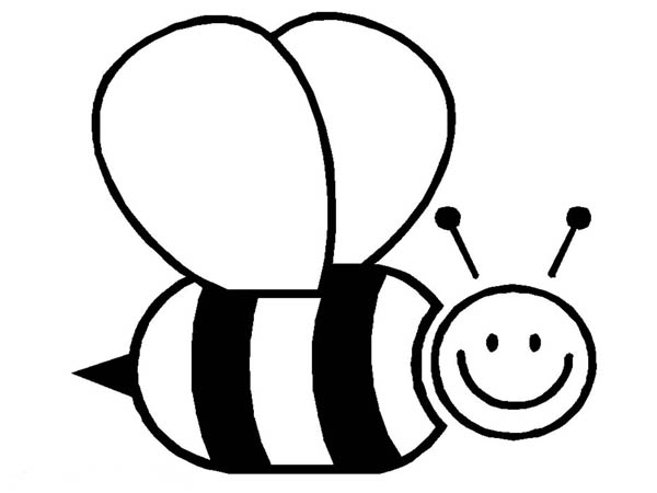 Bee Coloring Sheet. Bee Chibi Bumble Bee Coloring Pages Chibi ...