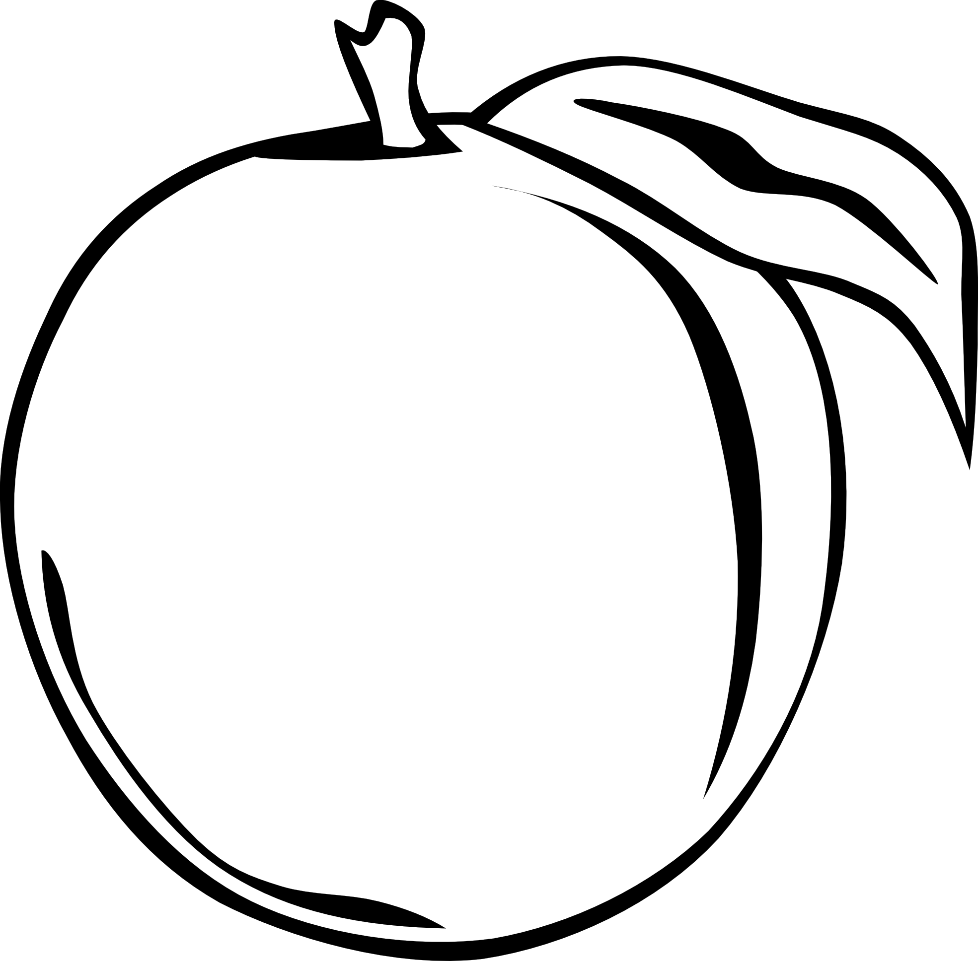 simple fruit ff menu 7 black white line art ...