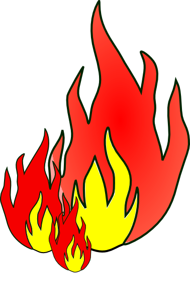 Fire clip art Free Vector