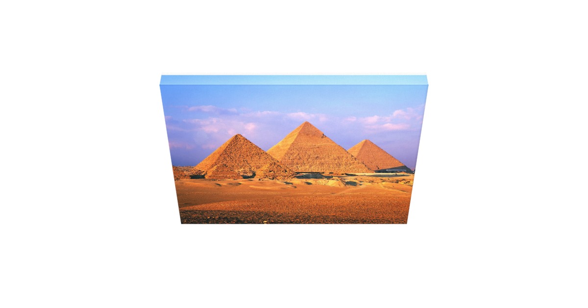 Great Pyramids Of Egypt Canvas Print | Zazzle