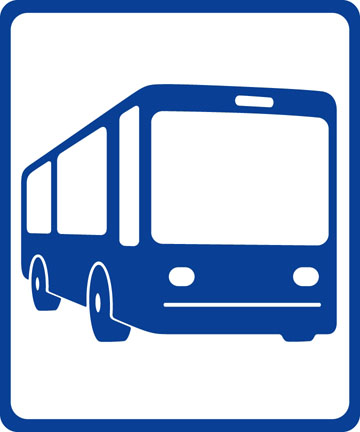 Blue Bus Stop Sign - Free Clipart Images