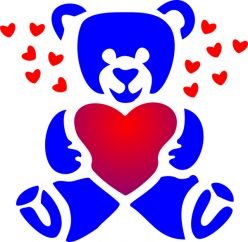 Amazon.com : Tattoo Stencil - Teddy Bear - #18 : Tattooing ...