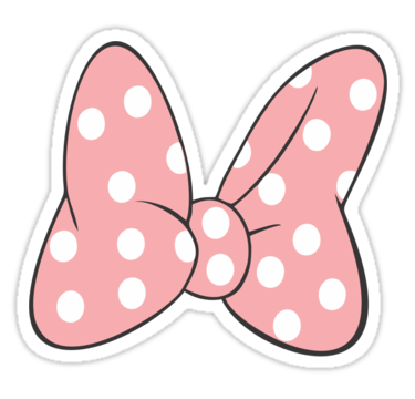 Minnie pink bow clipart