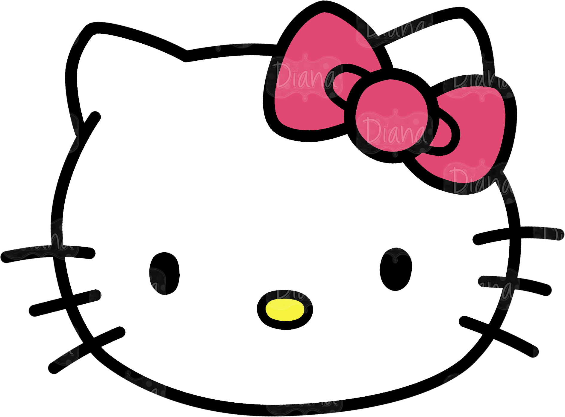 8 Best Images of Free Printable Hello Kitty Face - Hello Kitty ...