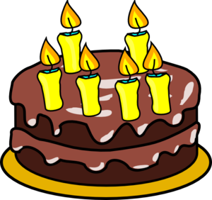 6th Birthday Cake Clipart