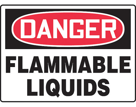 SAFETY SIGN FLAMMABLE LIQUIDS VIN By NO BRAND NAME ASSIGNED ...