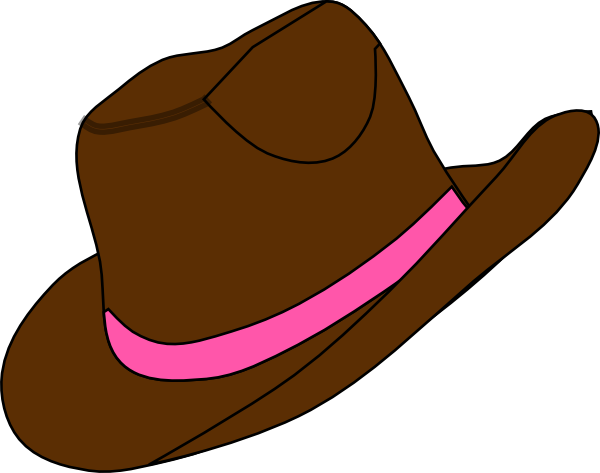 Pink cowboy boots clipart