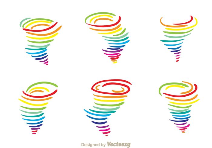 Rainbow Tornado - Download Free Vector Art, Stock Graphics & Images