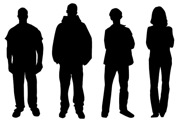 Clipart silhouettes of people