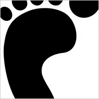 Best Photos of Left Foot Print Clip Art - Baby Foot Clip Art Black ...