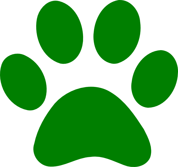 Green Paws Clipart