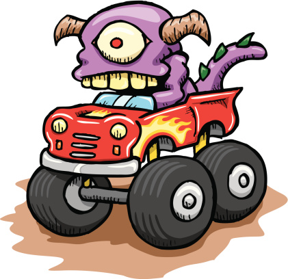 Monster Truck Clip Art, Vector Images & Illustrations