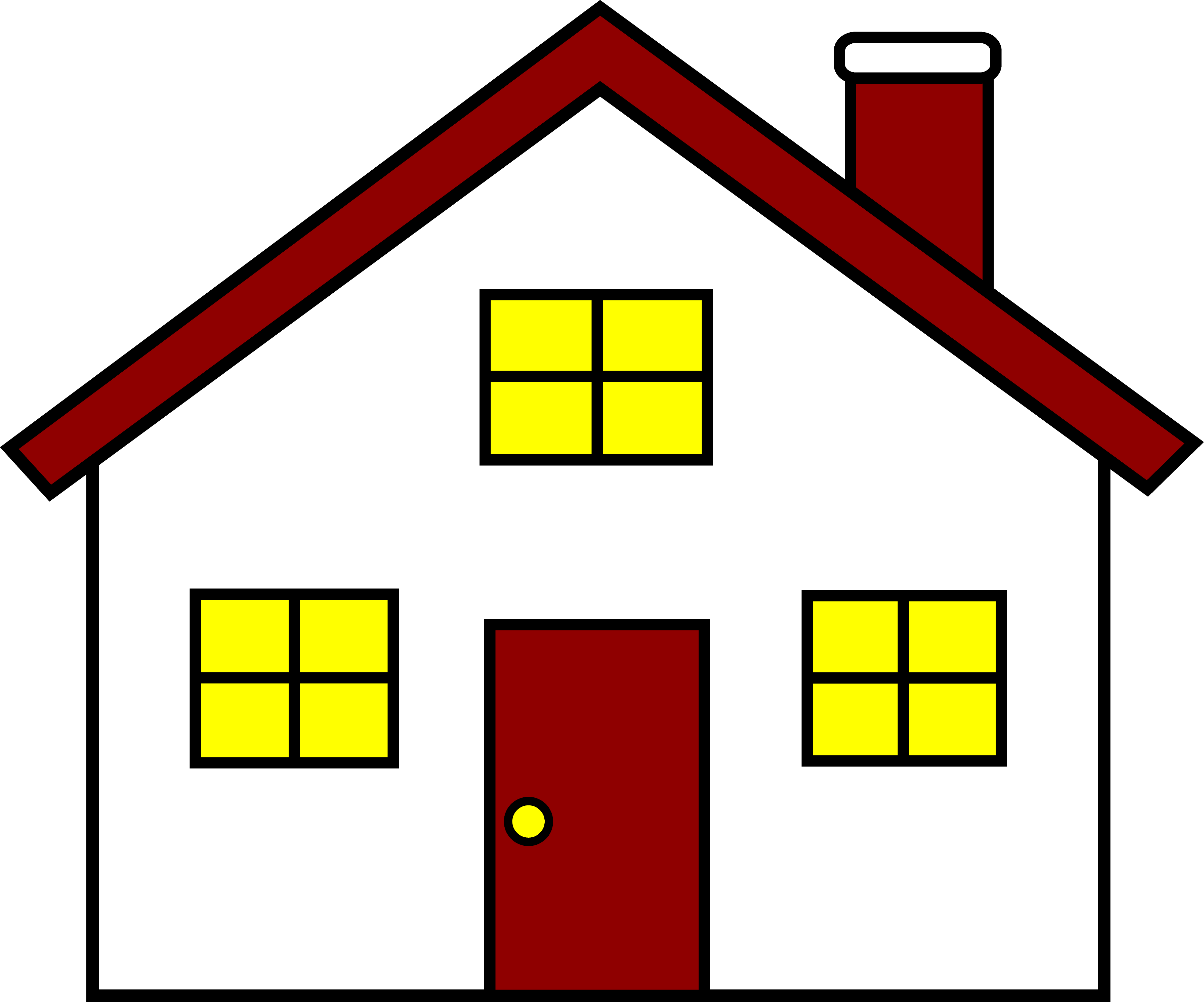 Real estate white house clipart png free