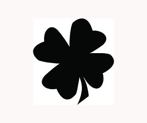 Four Leaf Clover Sticker Lucky Car Window Vinyl Decal Luck Leaves ...