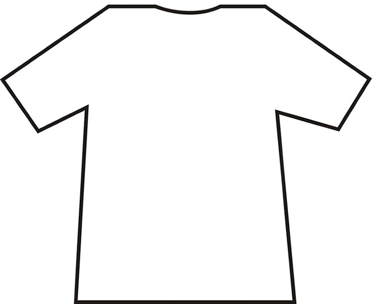 T shirt outline clipart