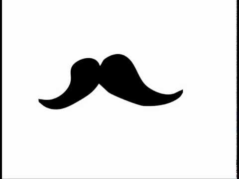 How To Draw A Mustache - YouTube