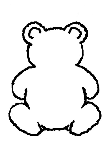 Best Photos of Bear Outline Printable - Teddy Bear Printables ...