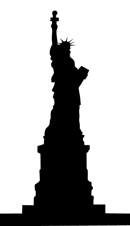 Outline clipart statue