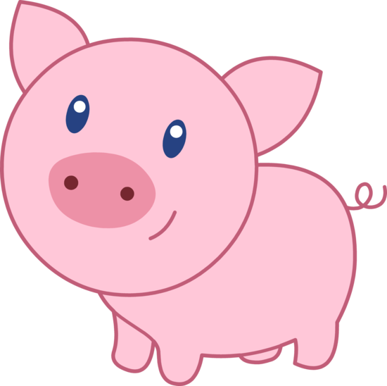 Animated pig clipart