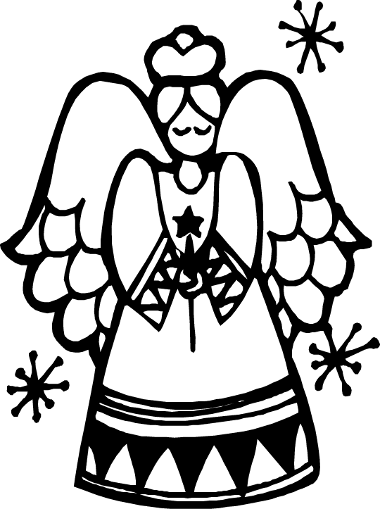 Coloring Page - Christmas angel coloring pages 20