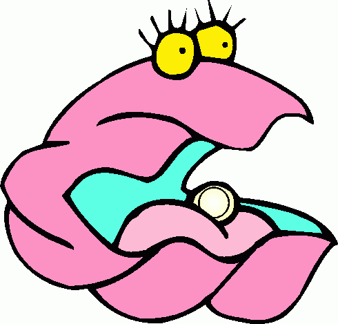 Oyster cartoon clipart