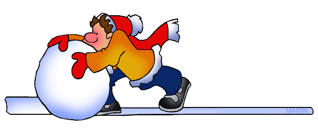 Free Seasons Clip Art by Phillip Martin, Snowball