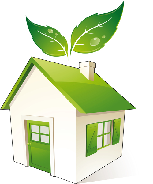 Set of Green Eco House vector 02 - Vector Other free download