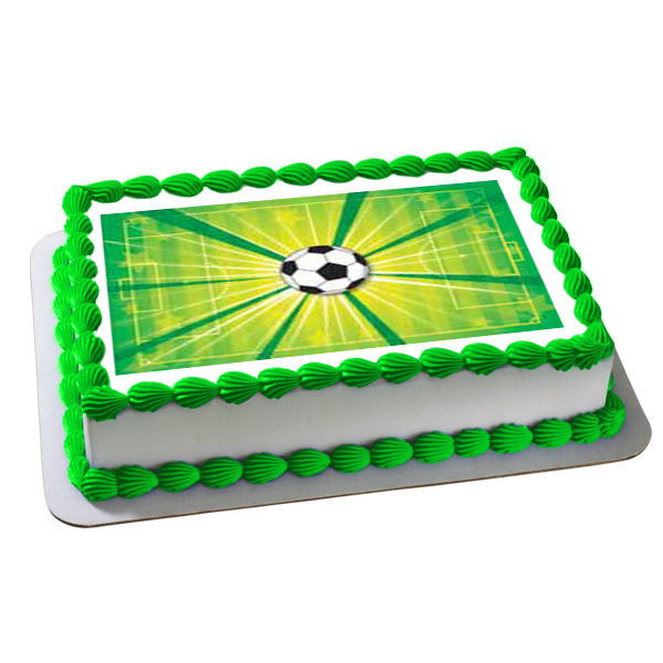 Soccer Field Edible Image Cake Decoration, FREE shipping offer, 50 ...