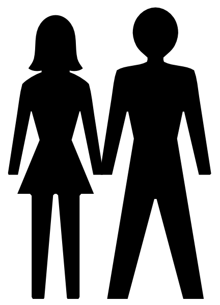 Man And Woman Icon clip art Free Vector