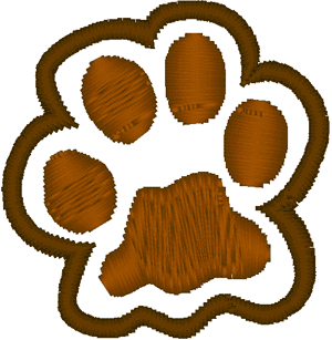 Brown Paw Prints - ClipArt Best