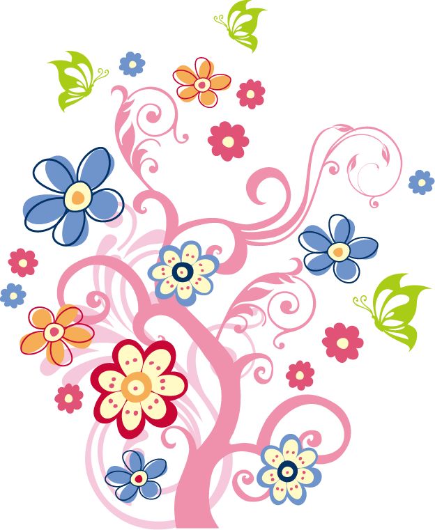 Download Free vector Vector flower Tree | Download Free Vectoc ...