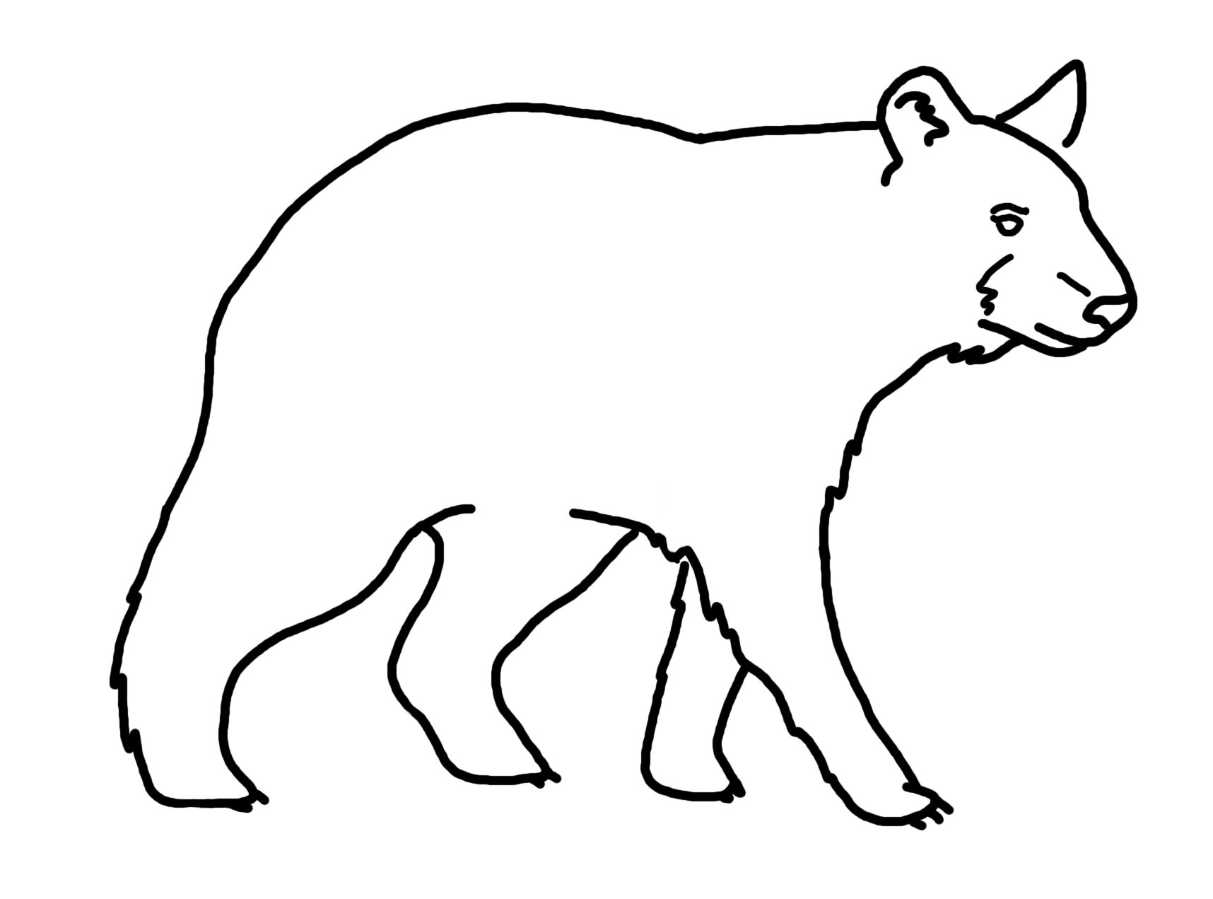 Black Bear Drawing - ClipArt Best