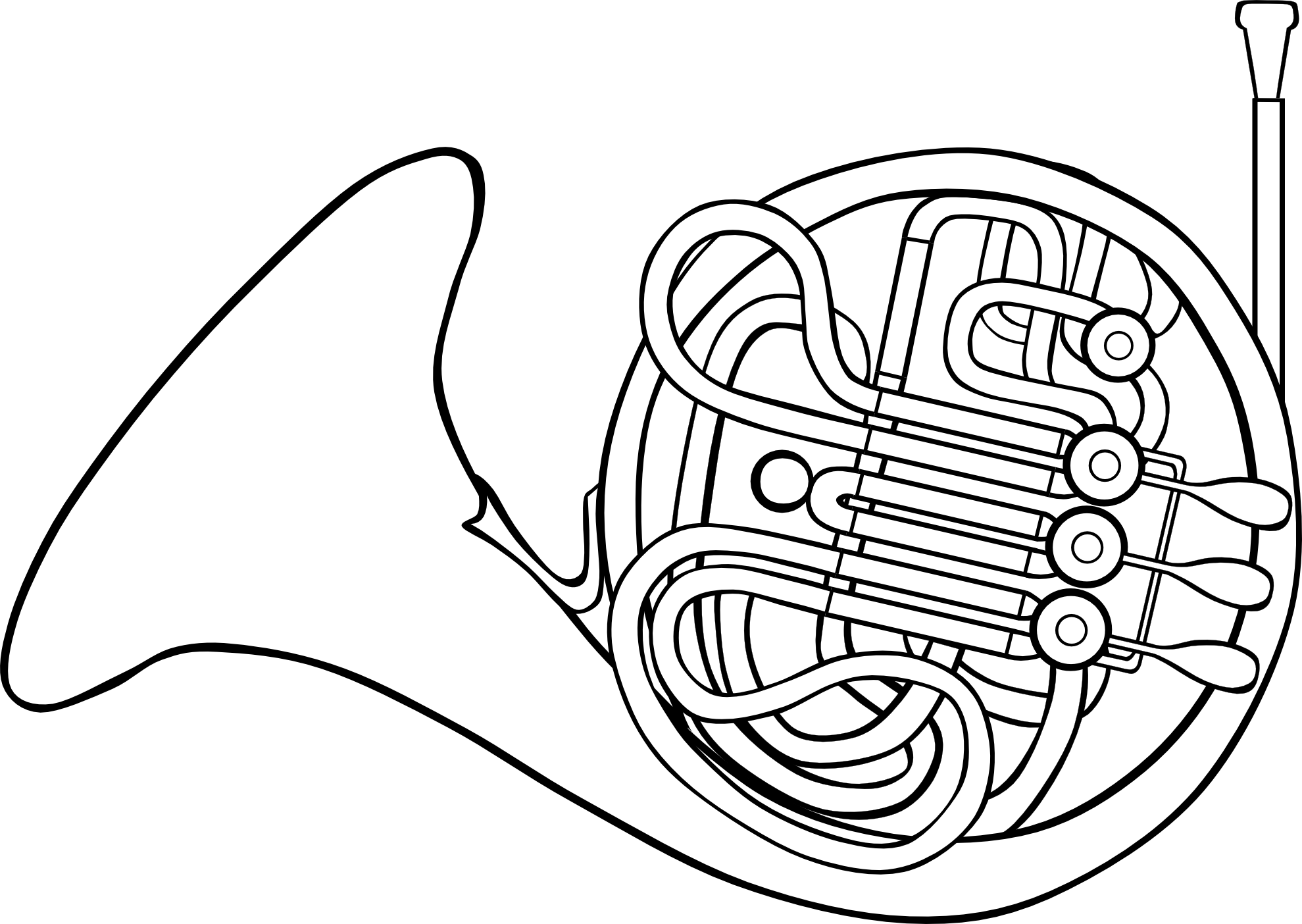 gerald g french horn SVG