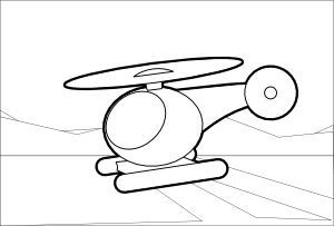 Helicopter clip art Free Vector