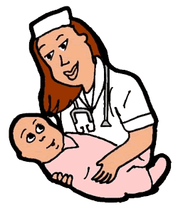 Nurse With Baby Clipart