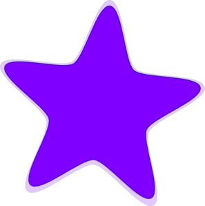 Purple stars clipart